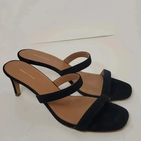Mansur Gavriel Suede Navy Mule 38 - Picture 1 of 9